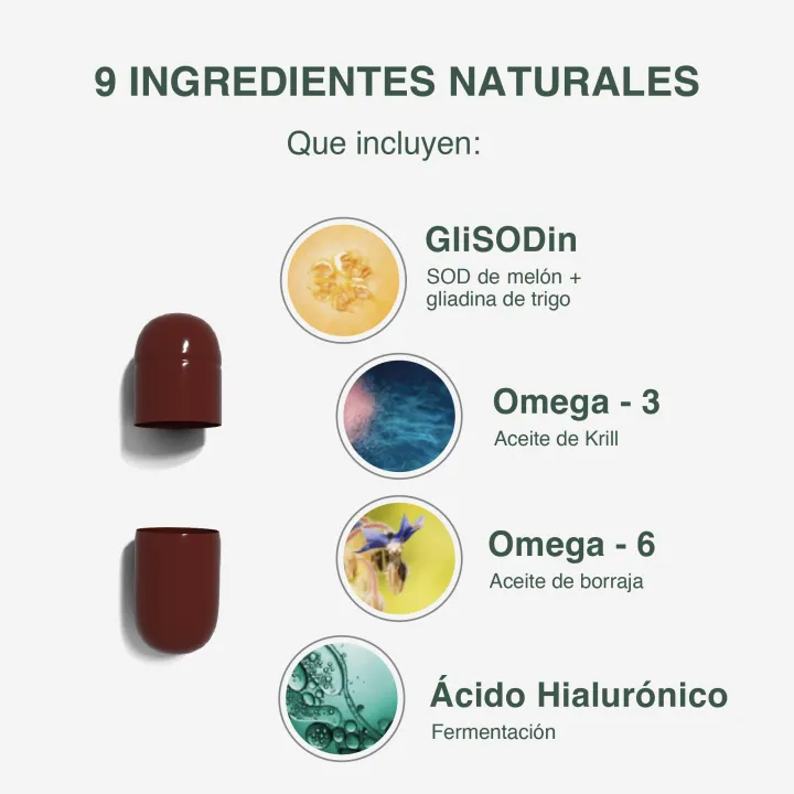 GliSODin Anti-Aging frasco por 60 cápsulas (BLISSFARMA) - Imagen 5